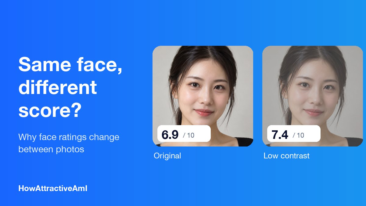 Why Your Attractiveness Score Changes Between Photos